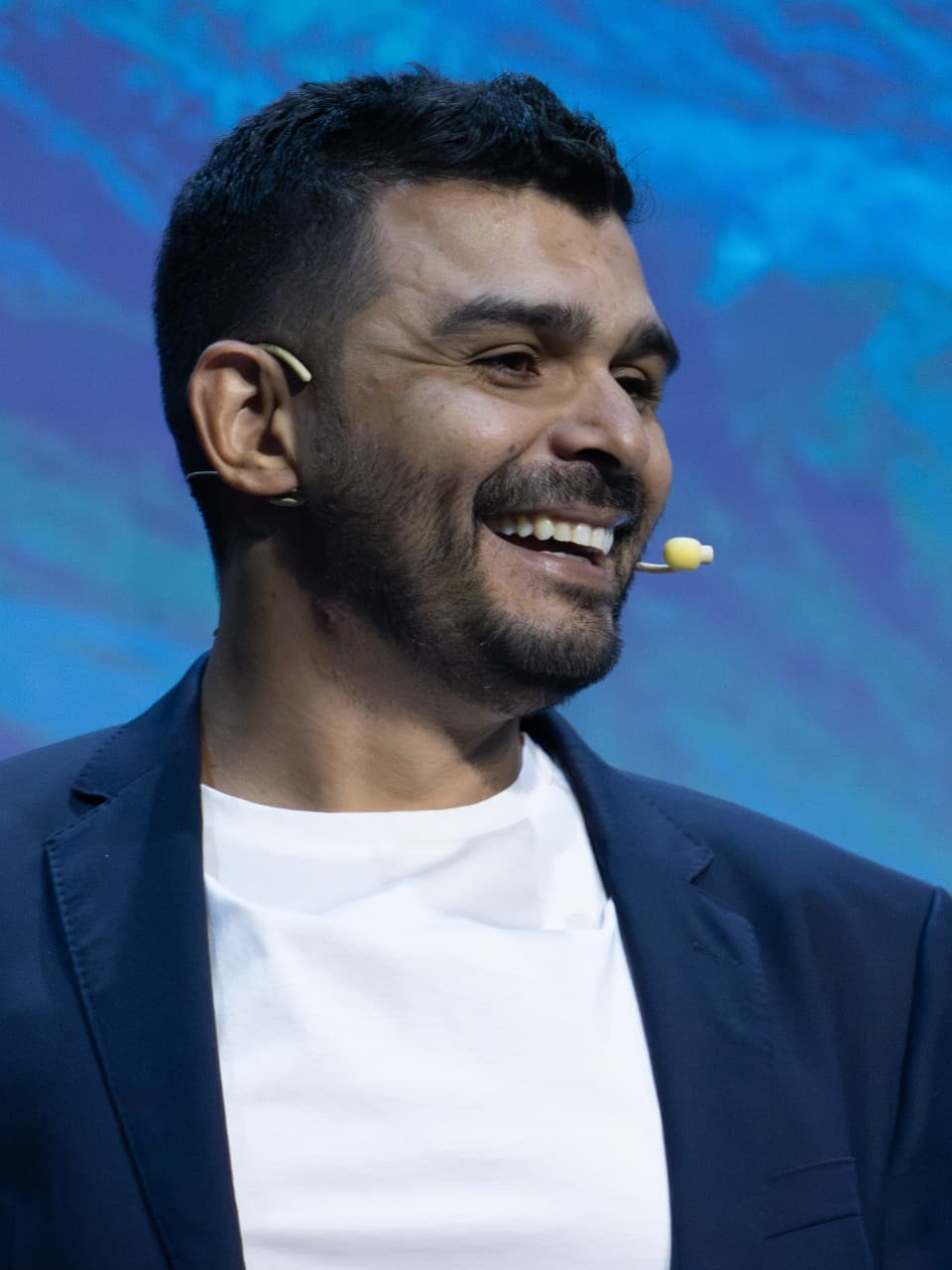 Rodolpho dos Anjos, cofundador da B2G Gestora, palestrando em evento